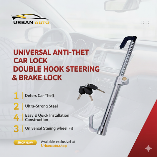Double Hook Clutch Brake Lock Steering Wheel Locks for Cars